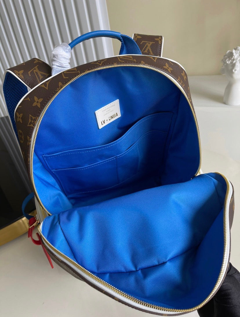 Premium Monogram Backpack – Luxury Street Style Meets Everyday Function