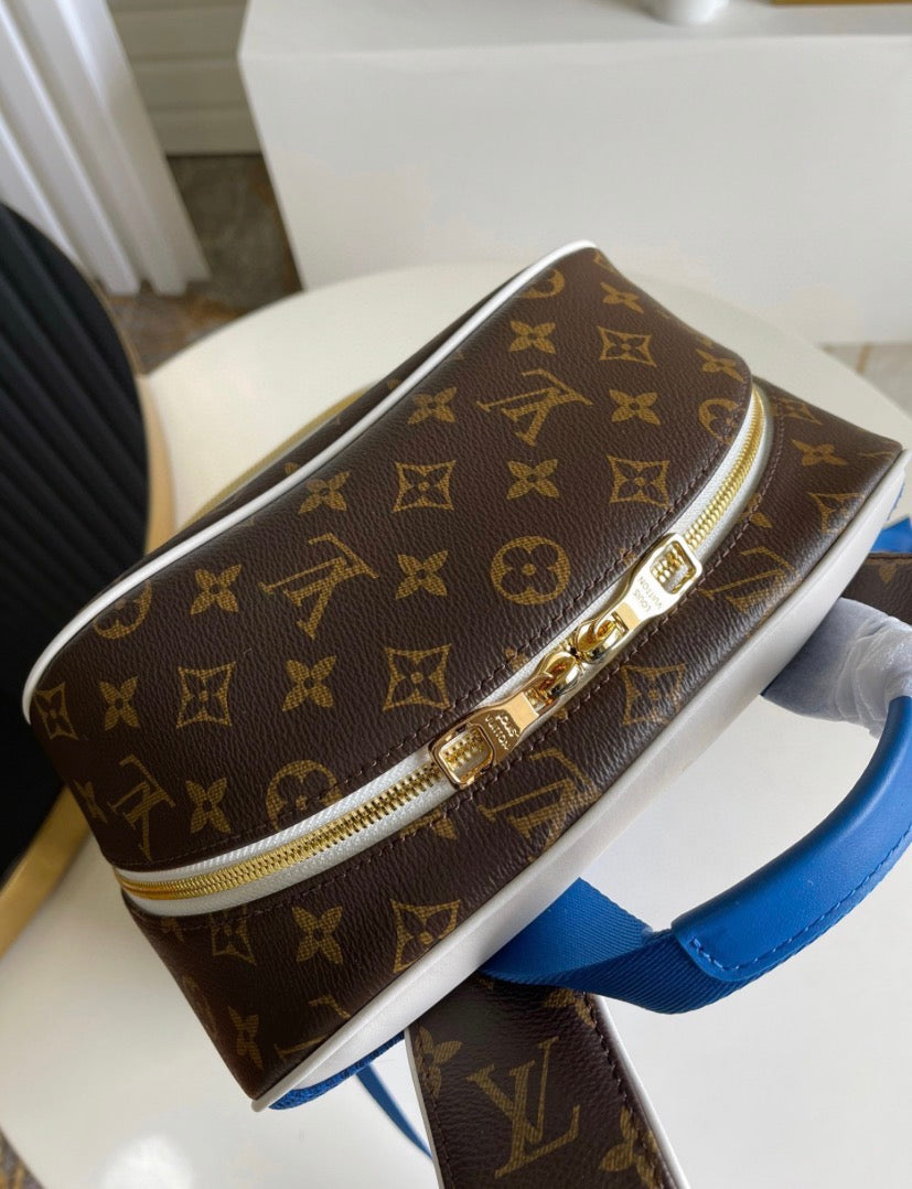 Premium Monogram Backpack – Luxury Street Style Meets Everyday Function