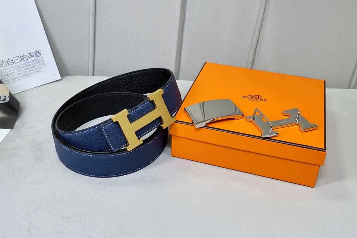 Iconic Reversible Leather Belt