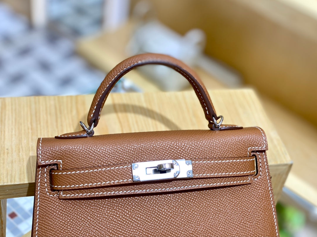 Palm Print Gold Brown 19