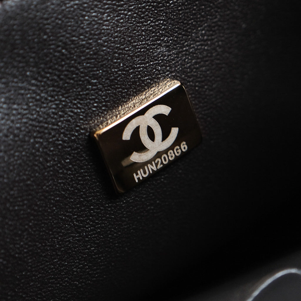 Classic Double Flap Bag – Black (20cm / 25cm)